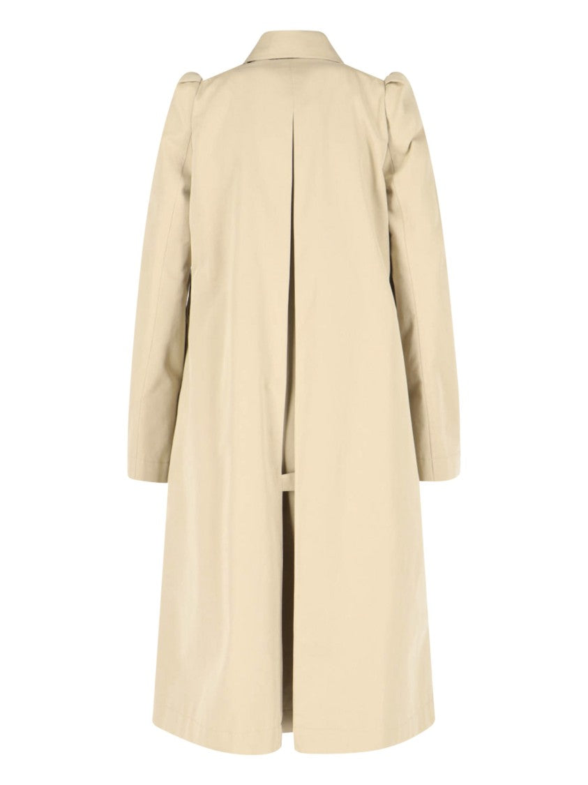 Alexander Mcqueen Beige Cotton Trench Coat