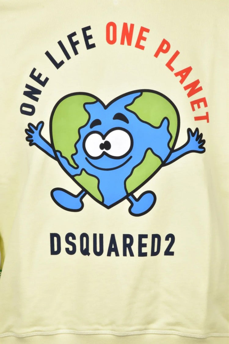 Dsquared2 Graphic Cotton Hoodie