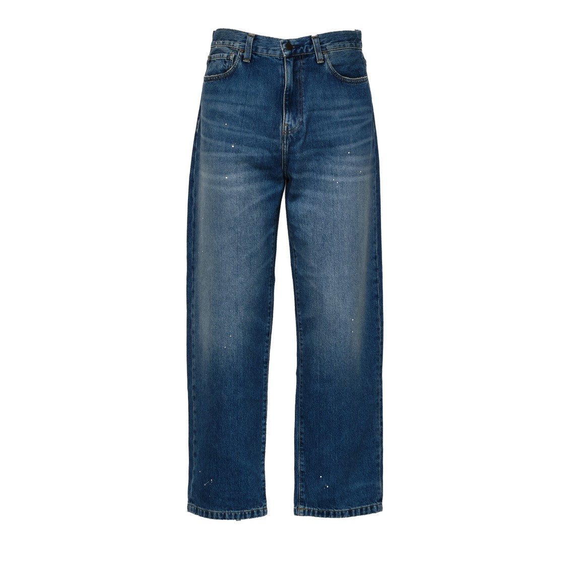 Carhartt Wip Wide-Fit Tapered Denim Pants With Five-Pocket Design