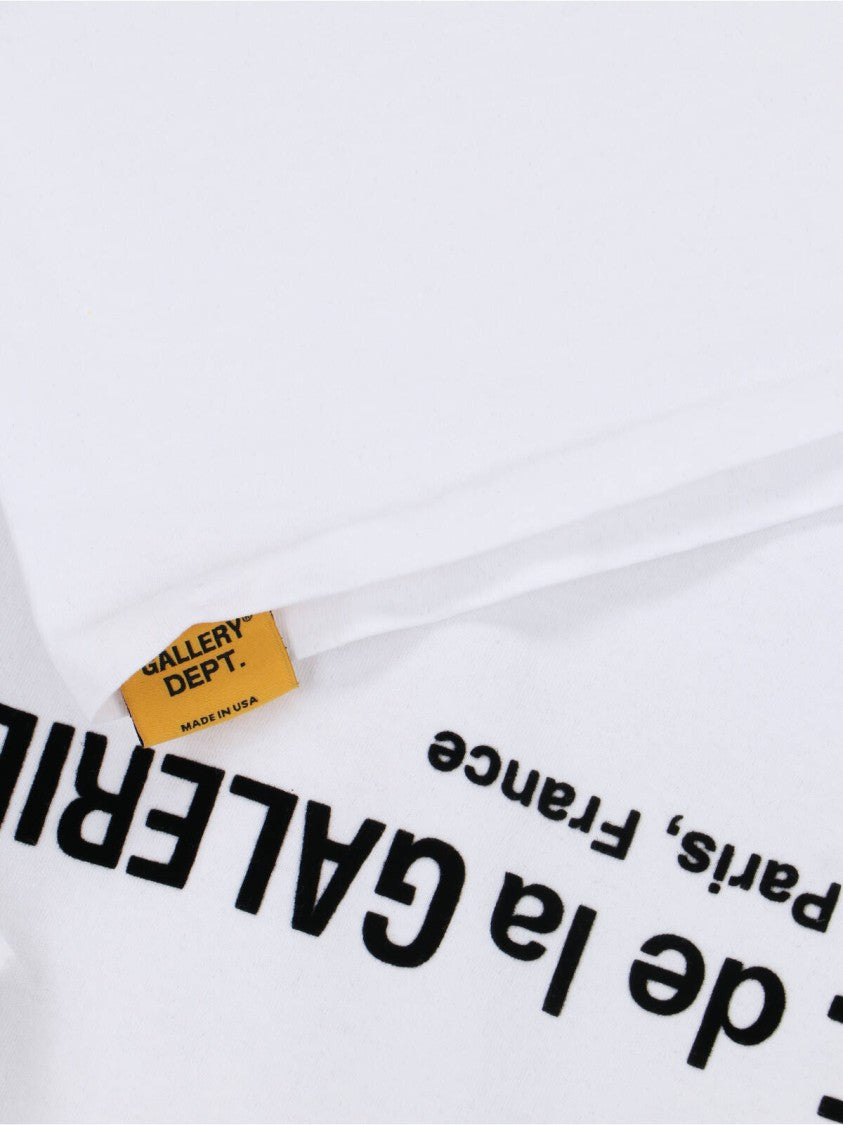 Gallery Dept. White Bold Logo Crew Neck T-Shirt