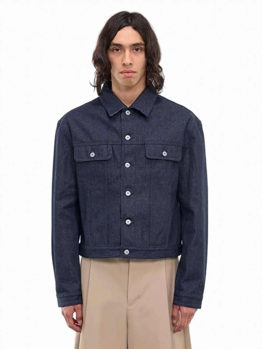Jacquemus Structured Cropped Denim Jacket