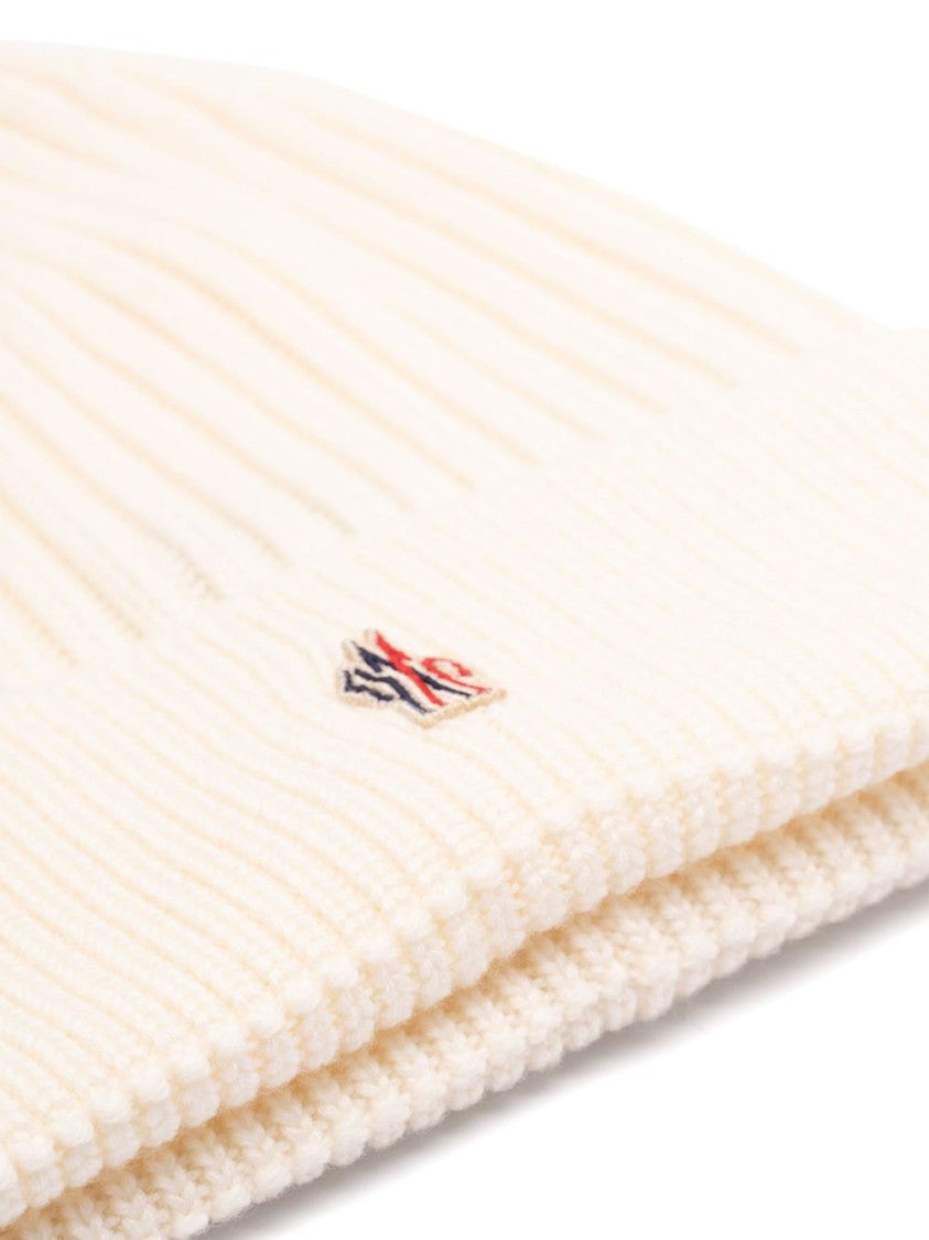 Moncler Grenoble Ribbed Knit Beanie With Folded Cuff
