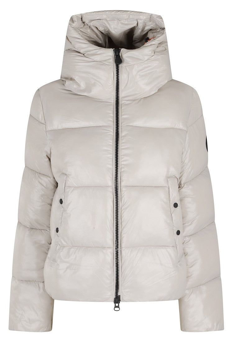 Save The Duck Shiny Quilted Down Jacket With Hood