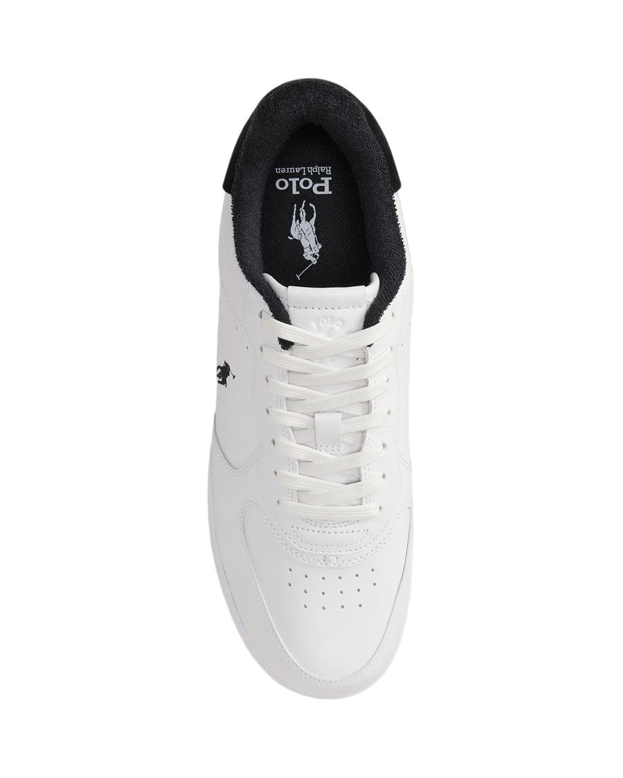 Polo Ralph Lauren Masters Low-Top Leather Sneakers With Perforated Detailing
