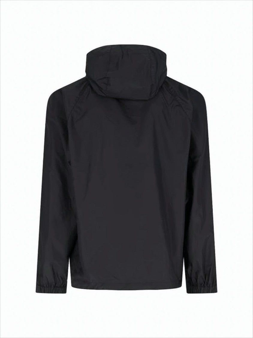 Goldwin Black Lightweight Jacket With Zipper Closure