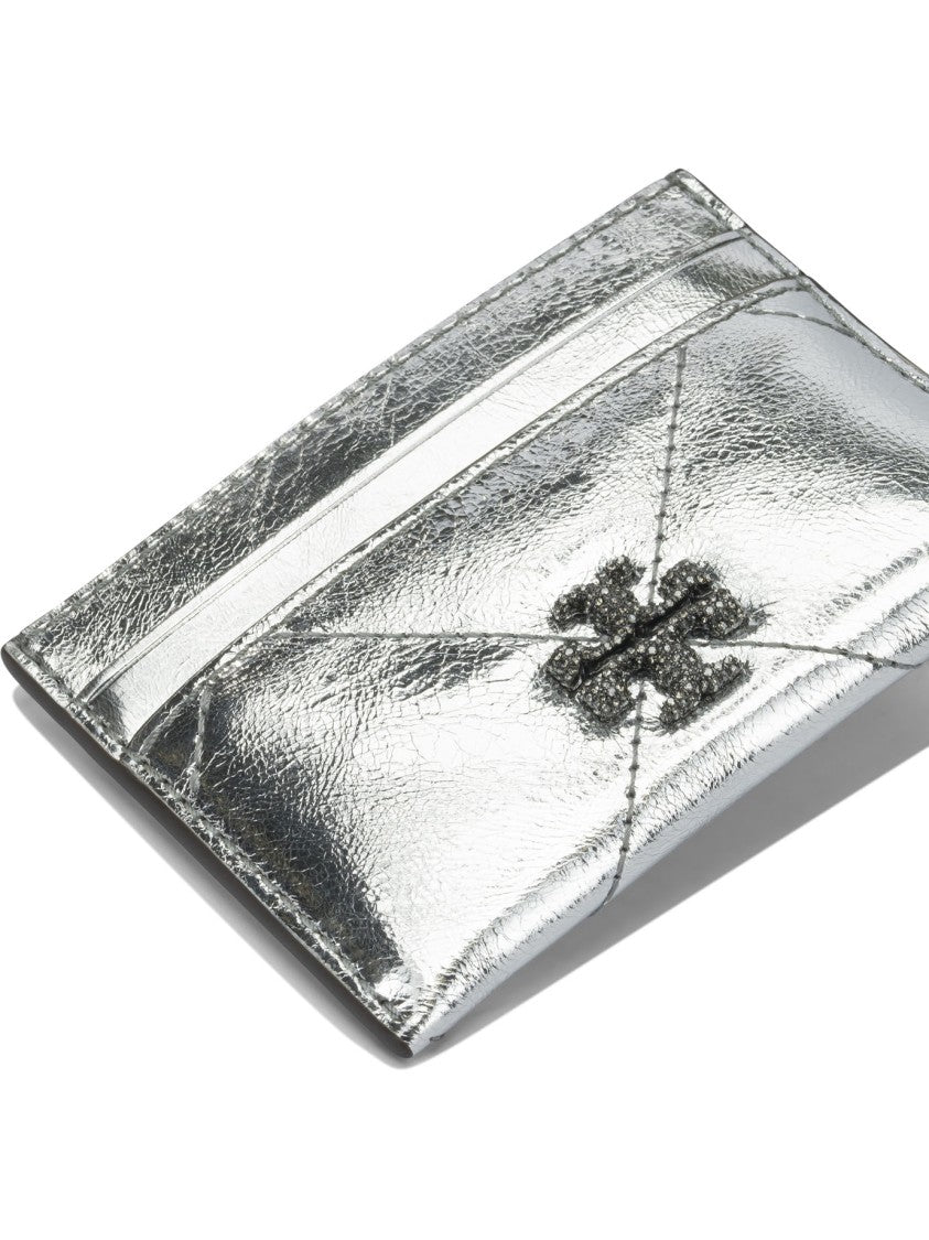 Tory Burch Shiny Metallic Leather Wallet