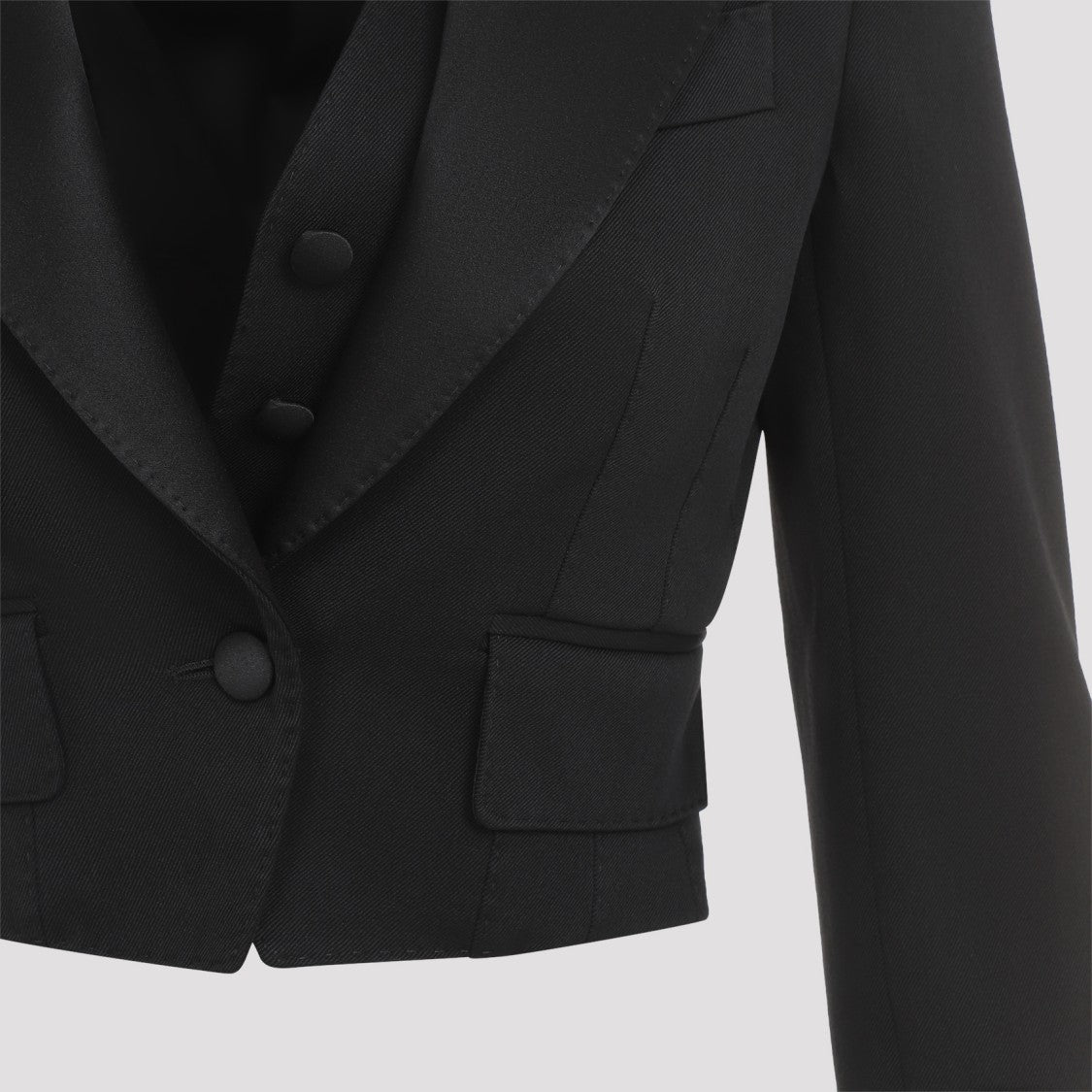 Dolce & Gabbana Black Virgin Wool Jacket