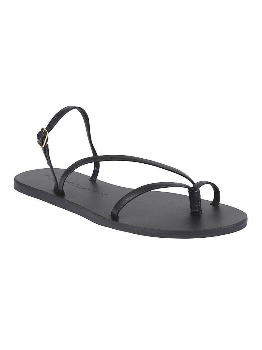 Manebi Slide Leather Sandals