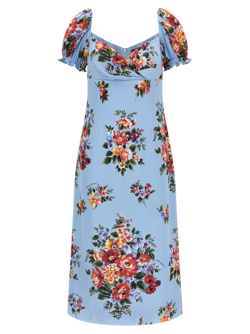 Dolce & Gabbana 'Mazzo Di Fiori' Print Dress