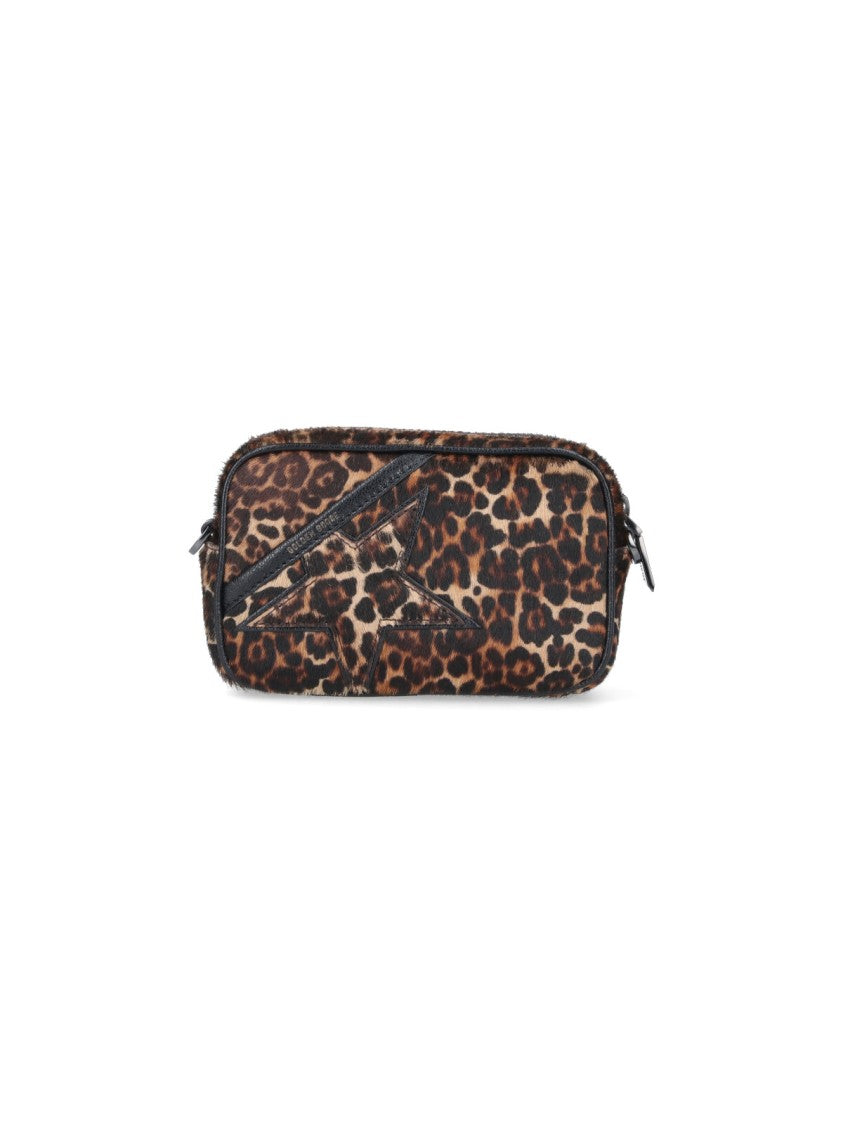 Golden Goose Medium Brown Leather Bag With Structured Silhouette
