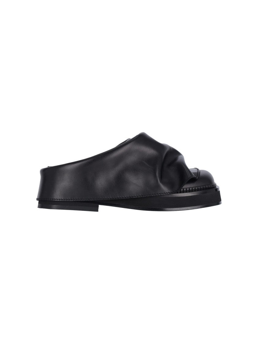 The Attico "Mini Robin" Sabot – Black