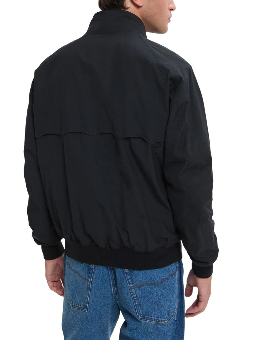 Baracuta Bomber Jacket With Zip-Up Front And Tartan Lining