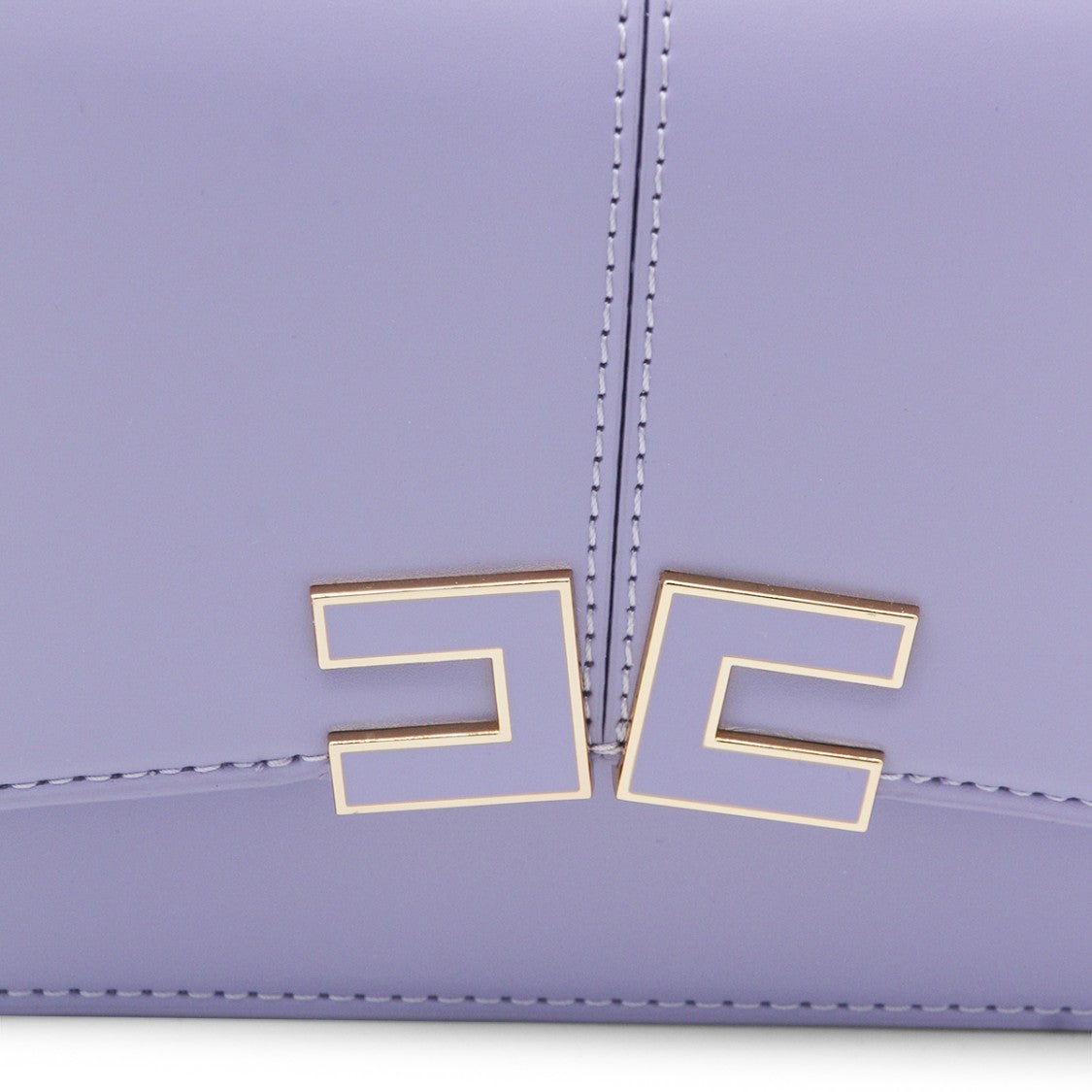 Elisabetta Franchi Structured Lilac Handbag
