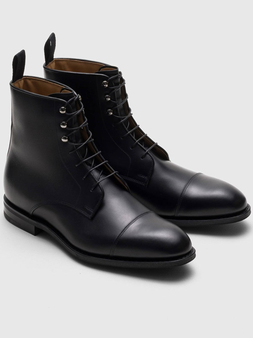 Church's Black Leather Edworth R 2.0 Lace-Up Boots