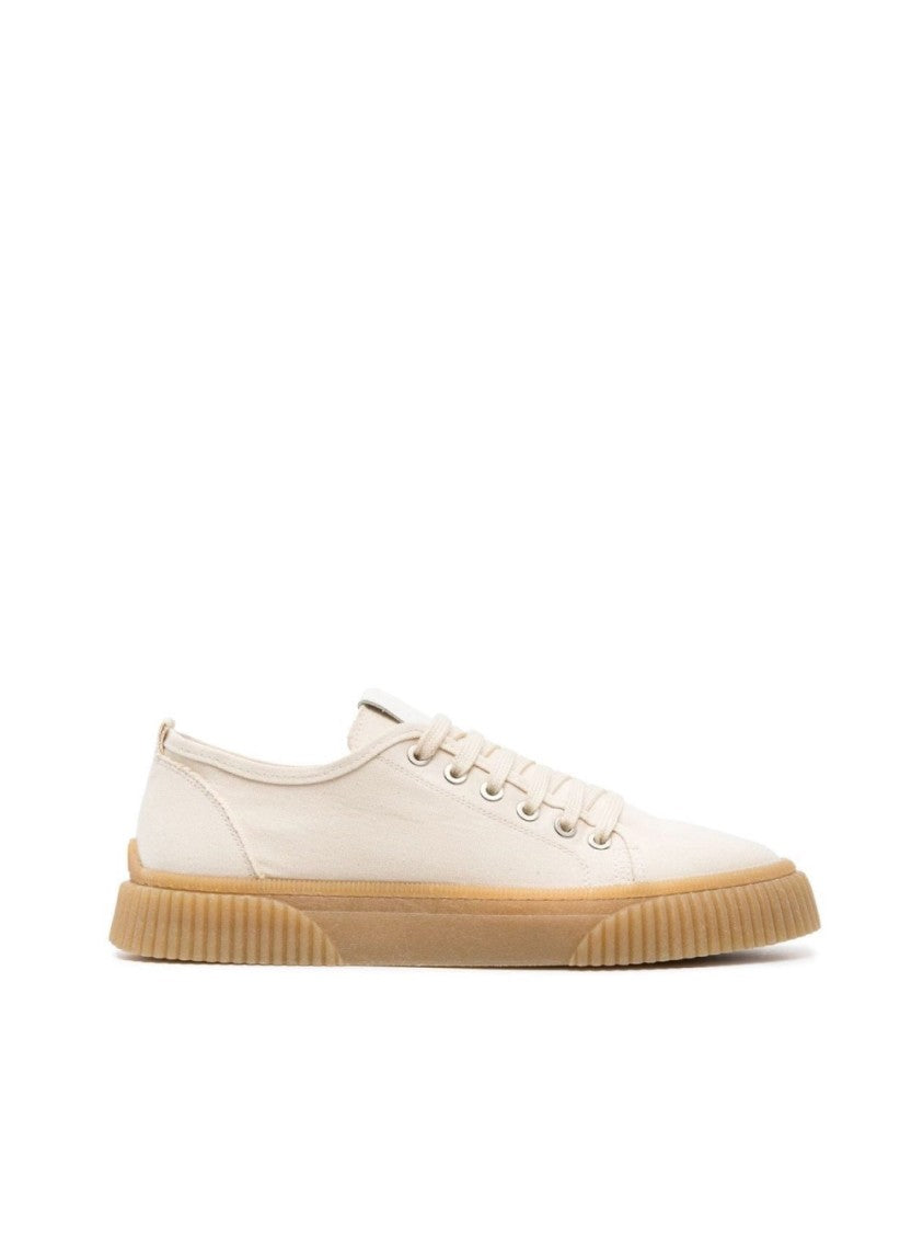 Ami Low Top Sneakers With Textured Rubber Sole