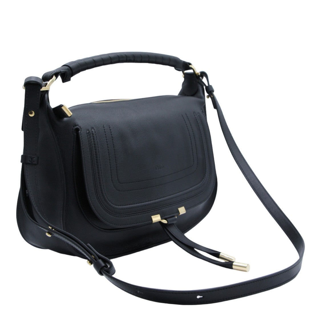 Chloé Structured Black Bag With Minimalist Design