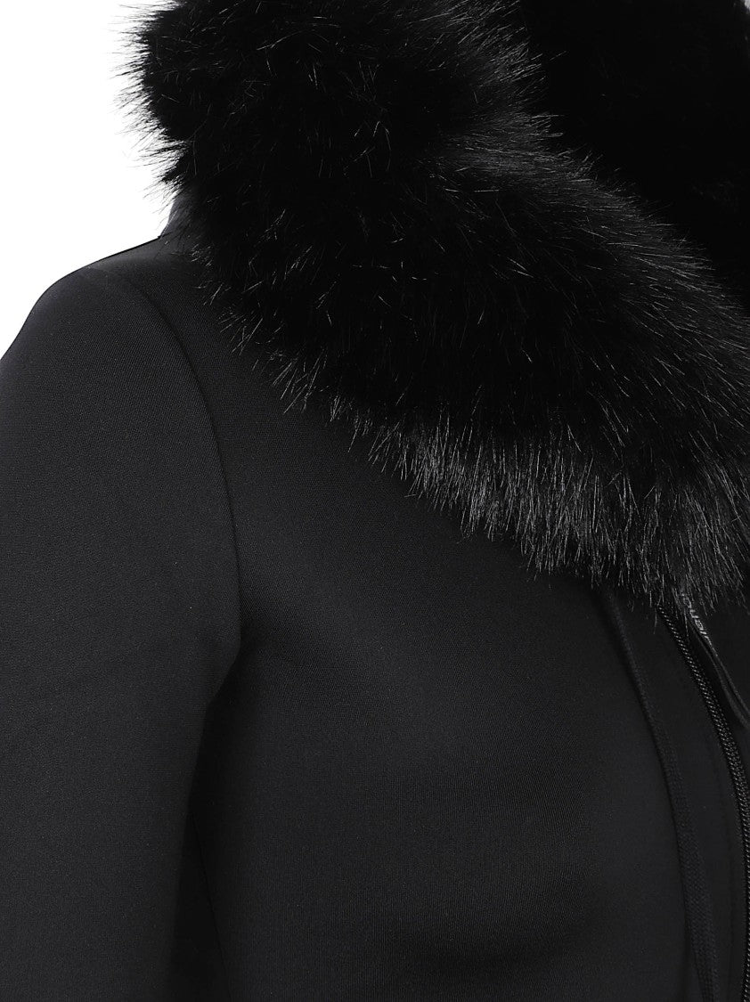 Balenciaga Technical Dry Jockey Jacket With Faux Fur Accents