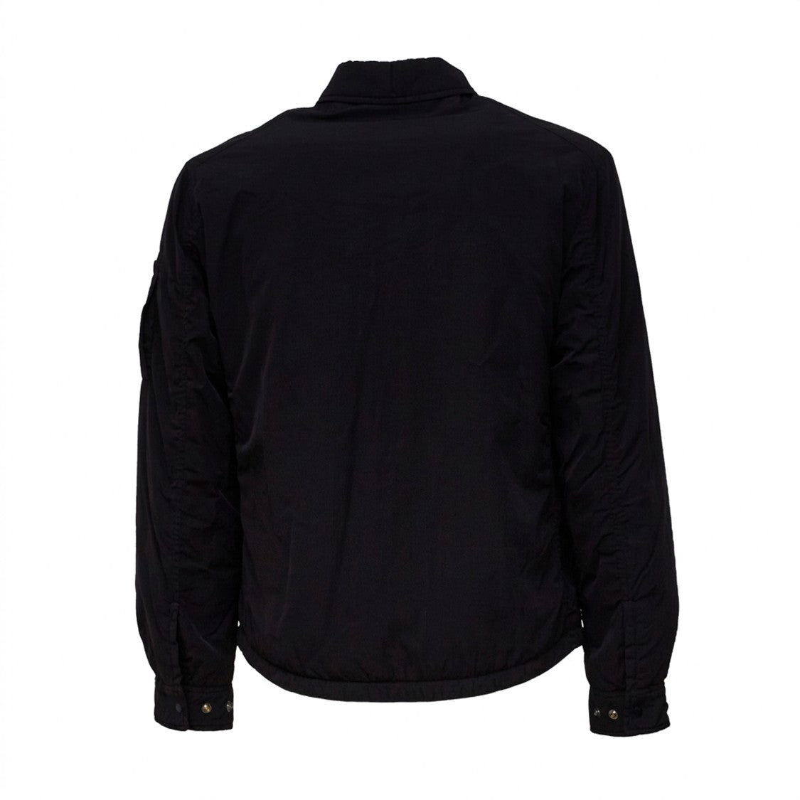 C.P. Company Padded Button Overshirt With Classic Collar And Quilted Detailing