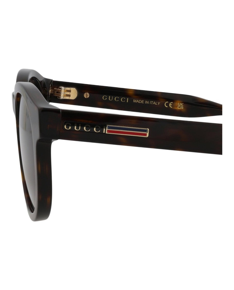 Gucci Round-Frame Acetate Sunglasses