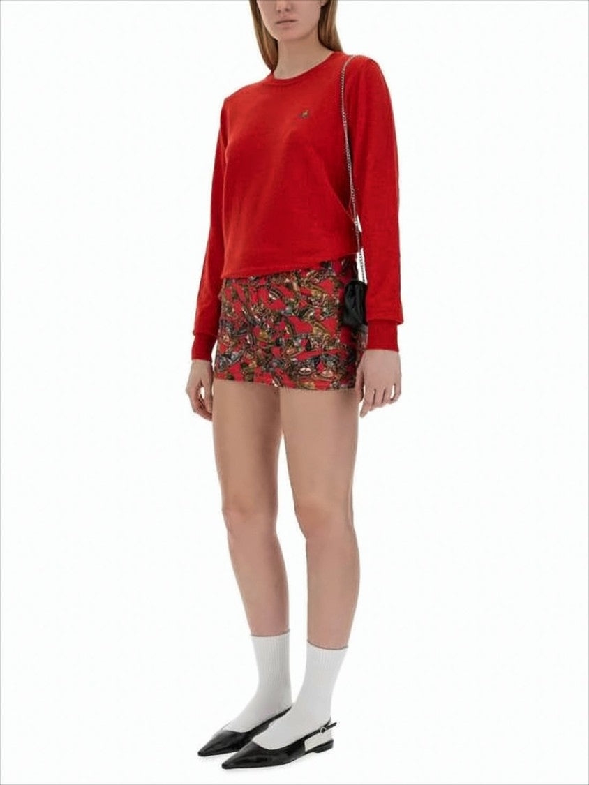 Vivienne Westwood Red Wool And Cashmere Blend Sweater