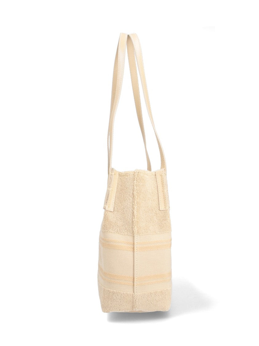 Balmain Beige Release Small Boucle Tote