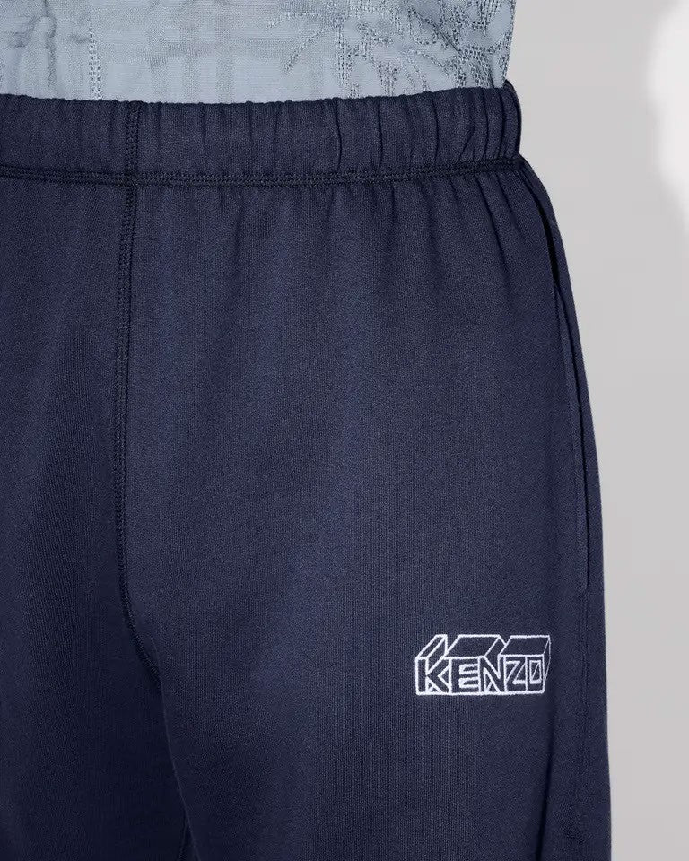 Kenzo Relaxed Blue Straight Jog Pants
