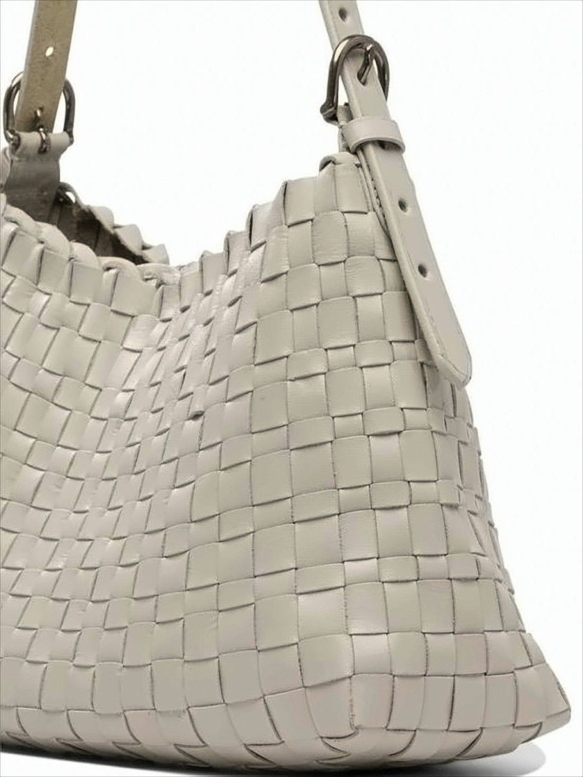 Dragon Diffusion Woven Buffalo Leather Shoulder Bag