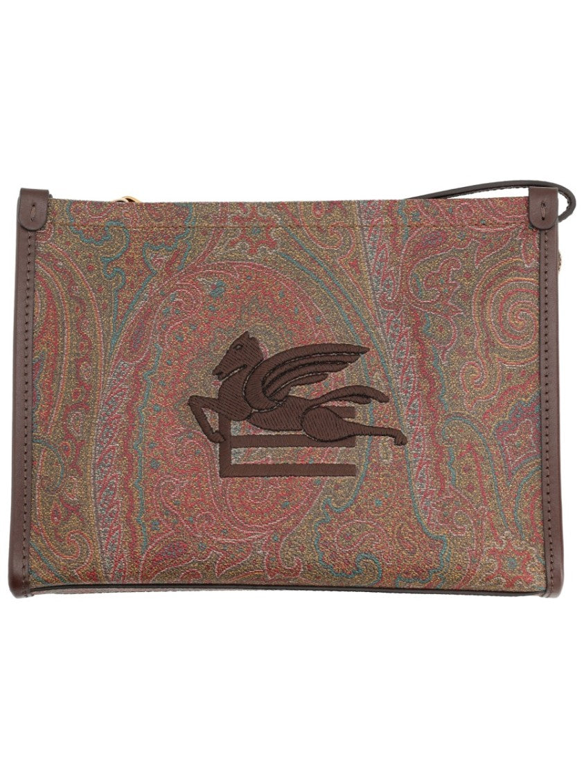 Etro Arnica Detailed Paisley Pattern Wallet