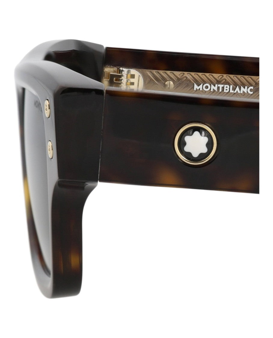Montblanc Square-Frame Recycled Acetate Sunglasses