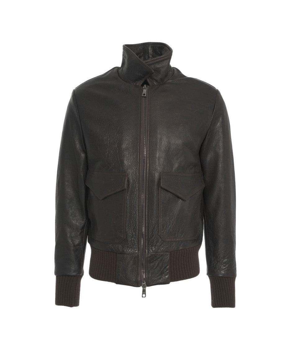 Giorgio Brato Nappa Bomber Jacket