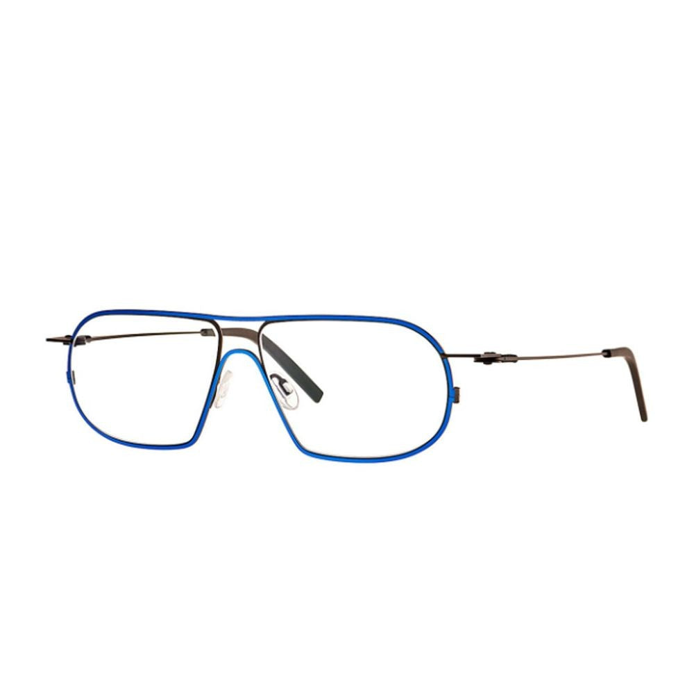 Theo Eyewear Squared Pilot Optical Frame In Electric Blue