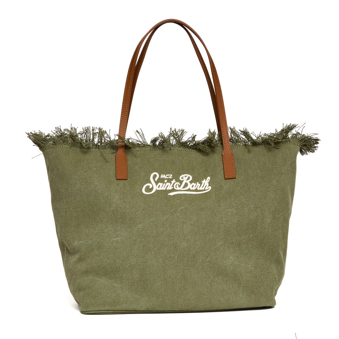 Mc2 Saint Barth City Fringe Canvas Shoulder Bag
