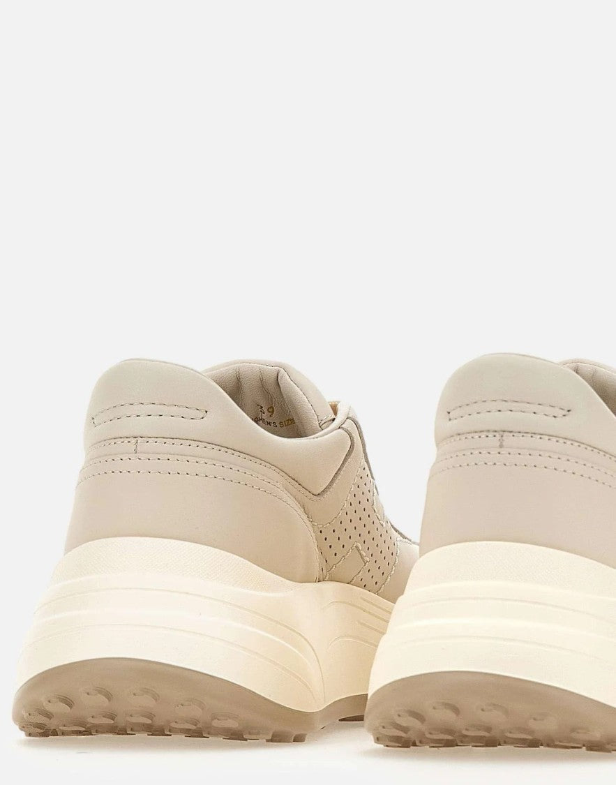 Hogan Perforated Creamy Beige Sneakers