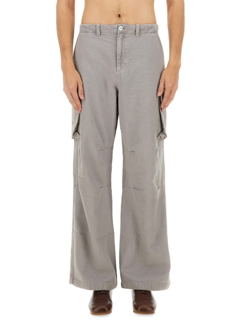 Our Legacy Relaxed Fit Cargo Pants With Wide Legs