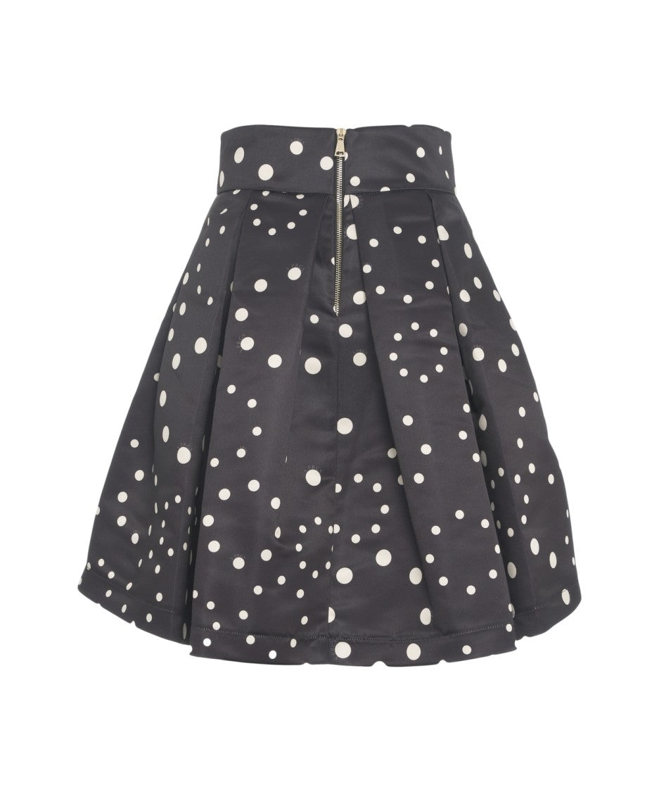 5 Progress Pleated Skirt With Polka Dots