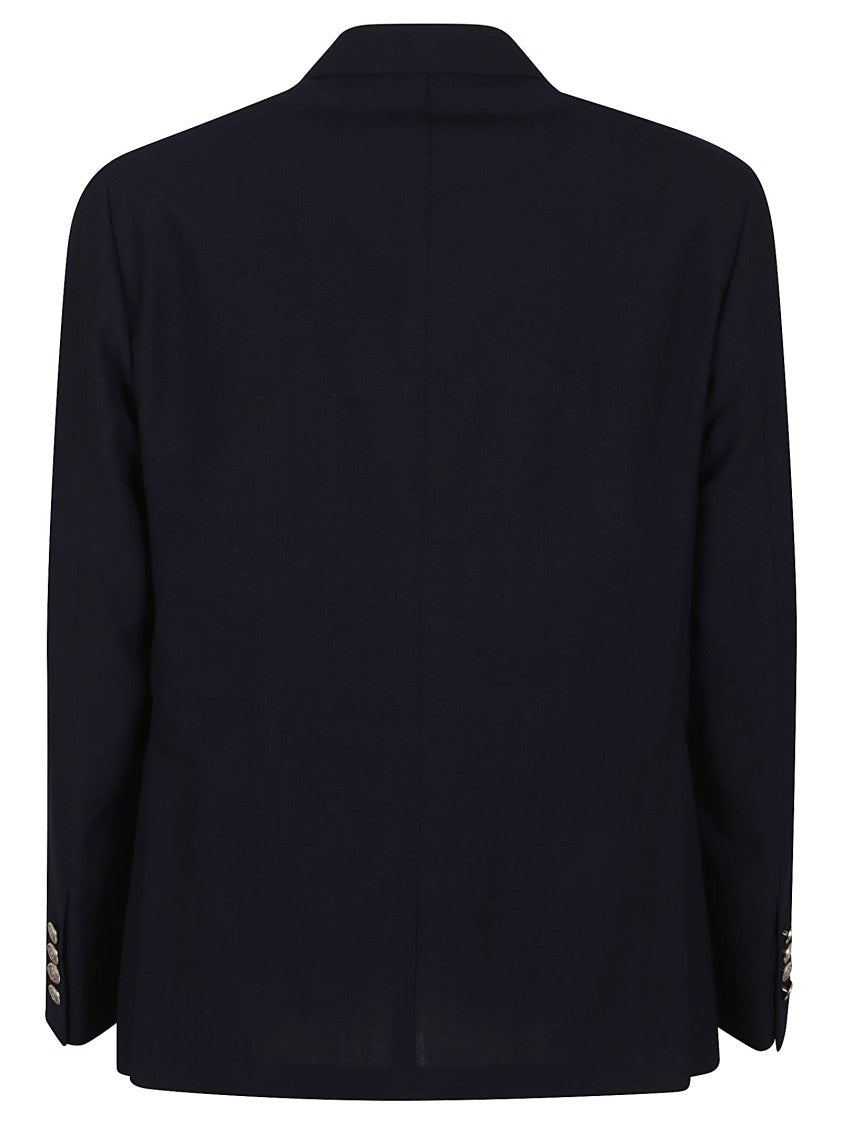 Eleventy Double-Breasted Jacket With Wide Lapels