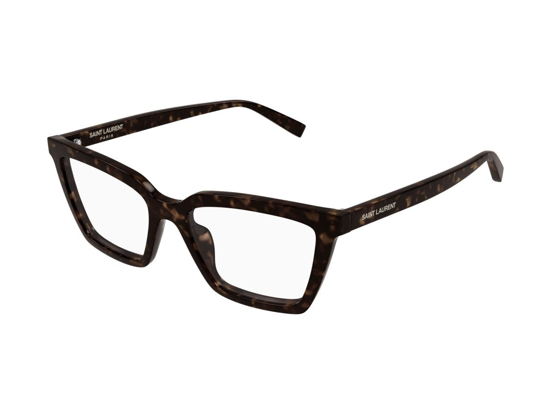 Saint Laurent Sl 912 Tortoiseshell Bold Oversized Square Eyeglasses