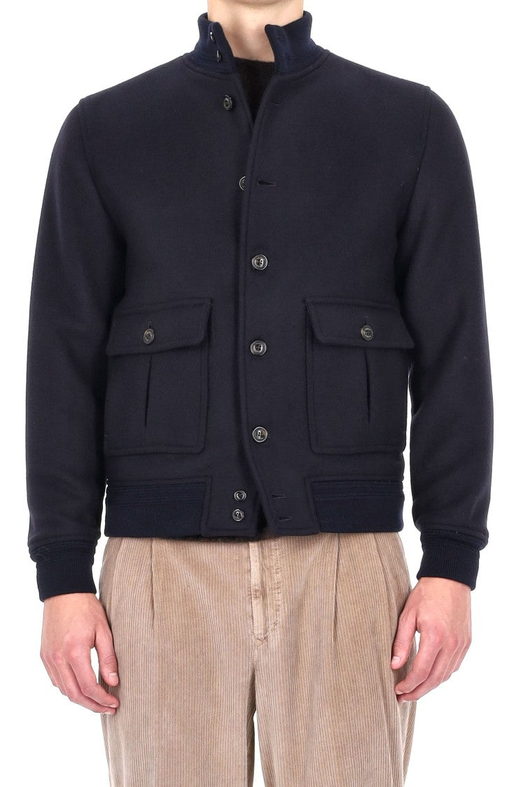 Valstar Ino Wool Diagonal Bomber Jacket