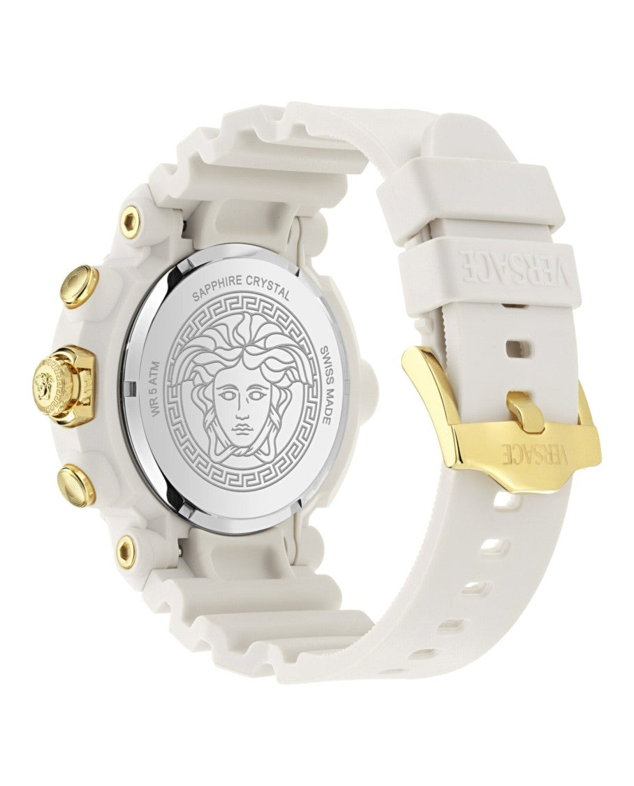 Versace Real Active Chrono Silicone Watch