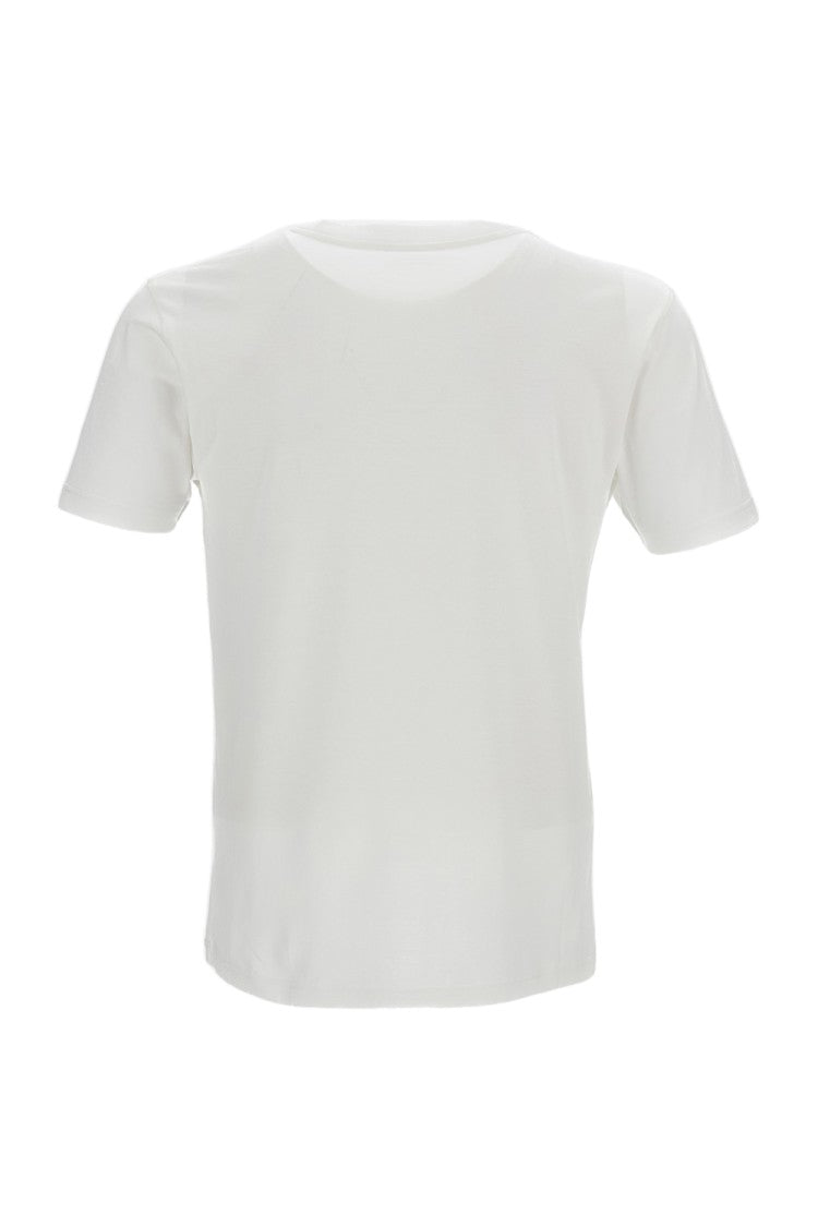 Rier White Fitted Cotton T-Shirt
