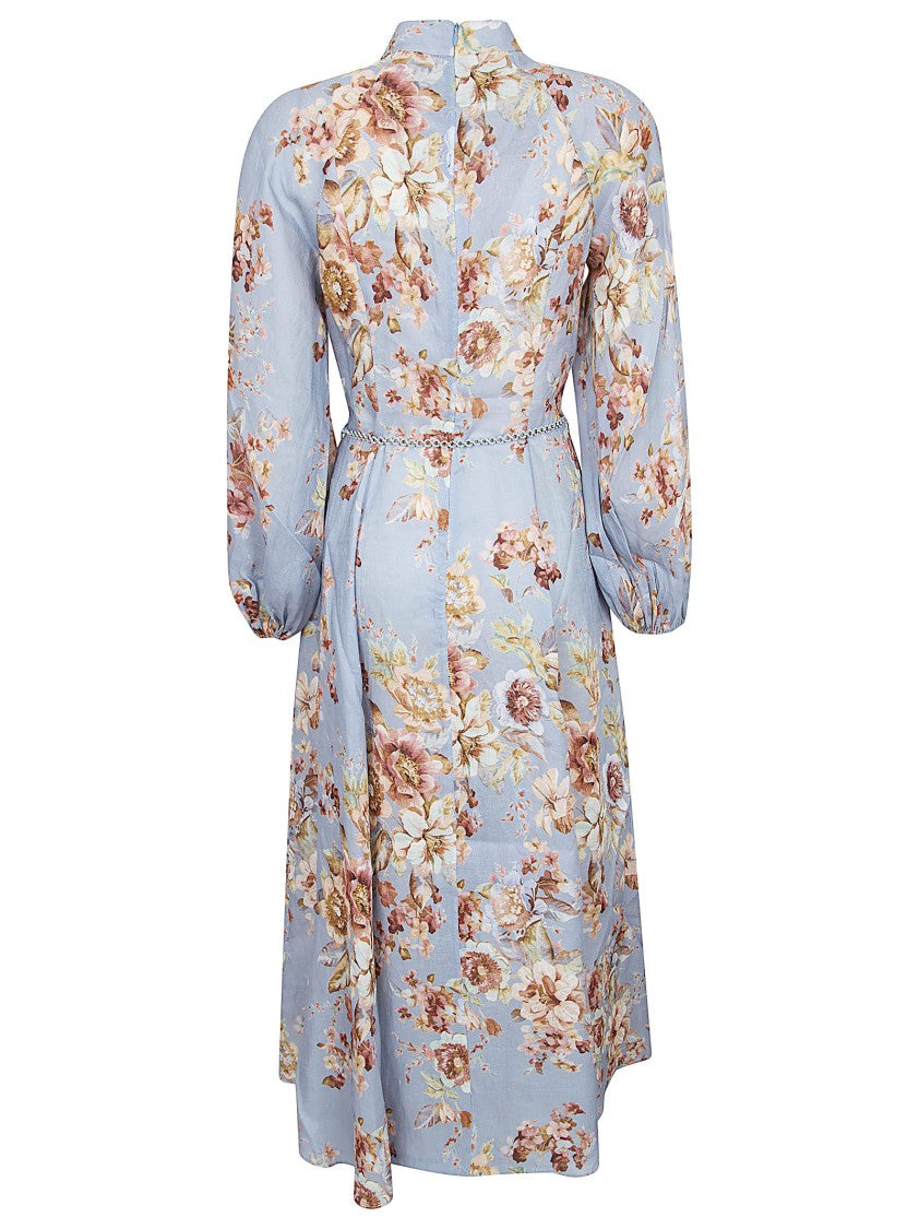 Zimmermann Multicolour Linen Dress