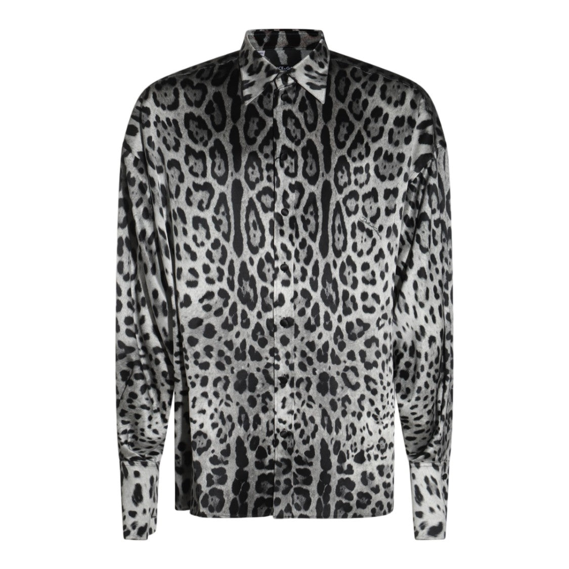 Dolce & Gabbana Bold Animal Print Casual Shirt With Classic Collar
