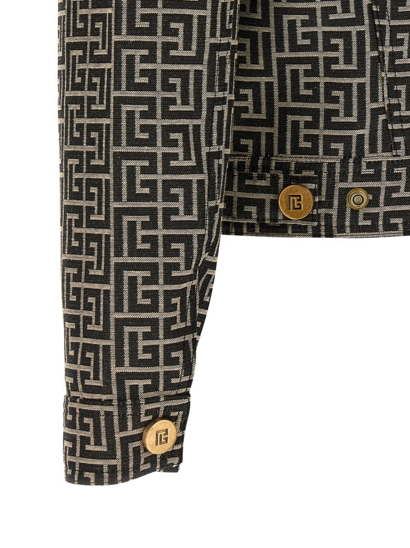 Balmain Jacquard Monogram Jacket