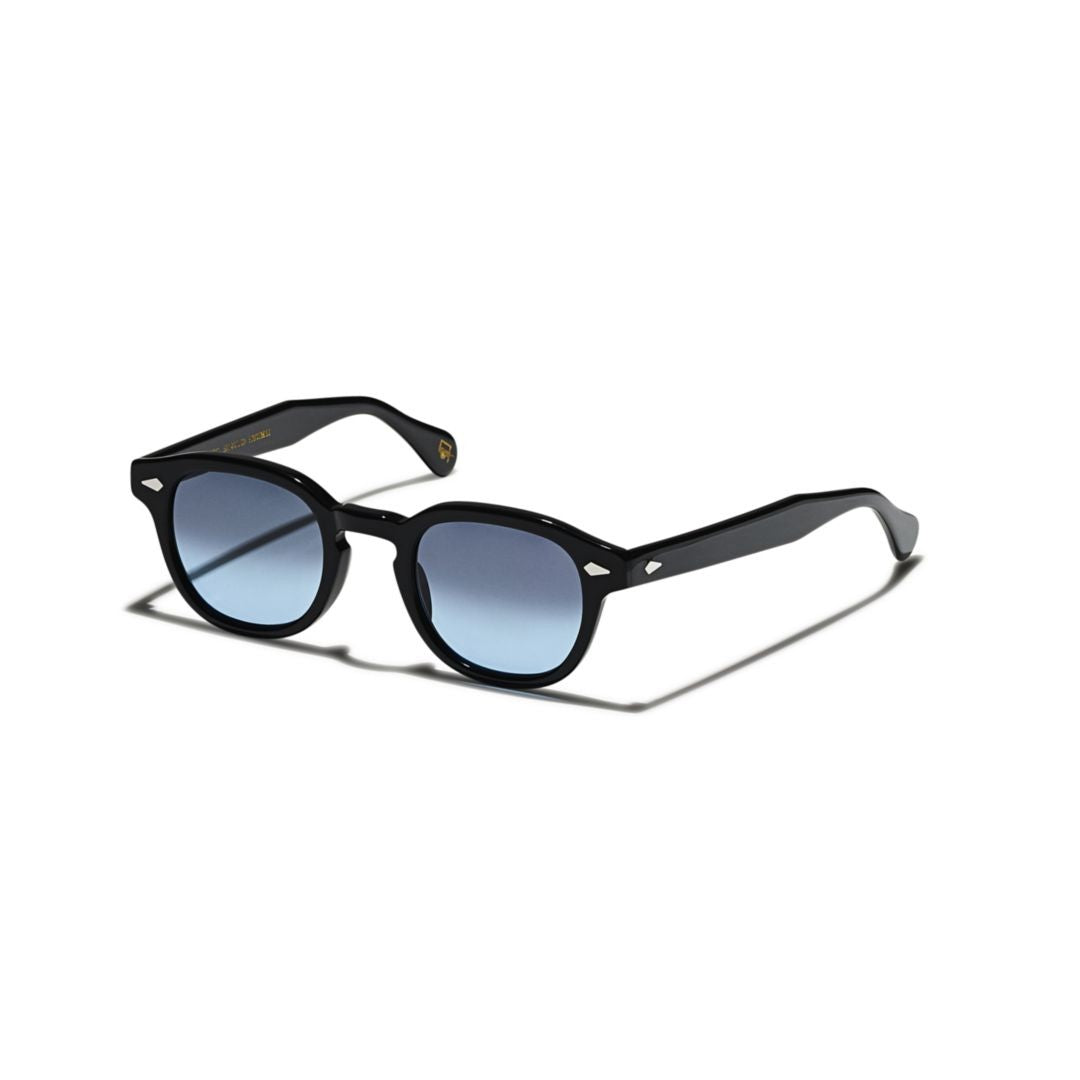Moscot Or-Lmb2-S Lemtosh Base 2 Sun Glossy Black Round Frame Sunglasses