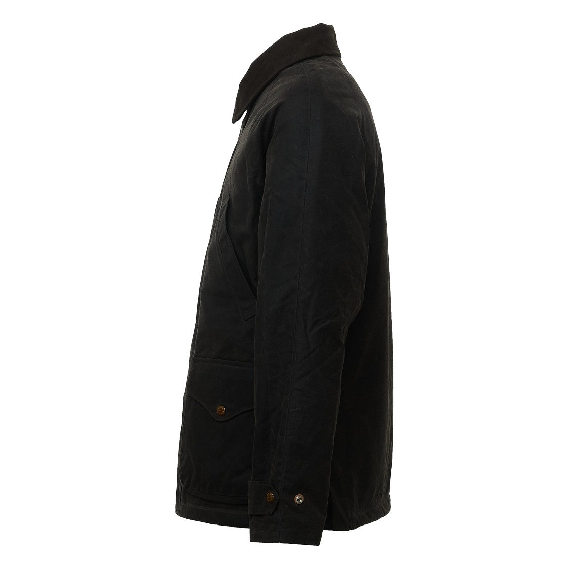 Manifattura Ceccarelli Waxed Cotton Wool-Lined Caban Coat