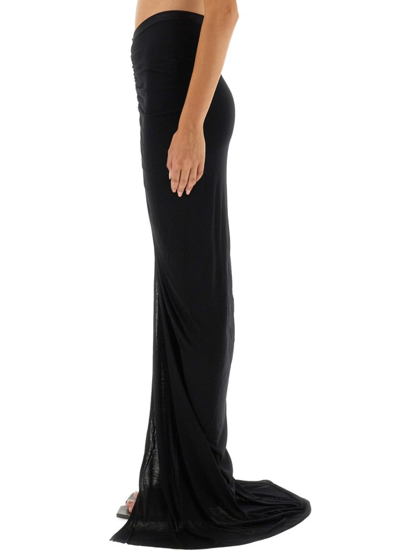 Rick Owens X Lilies Slim Fit Long Maxi Skirt