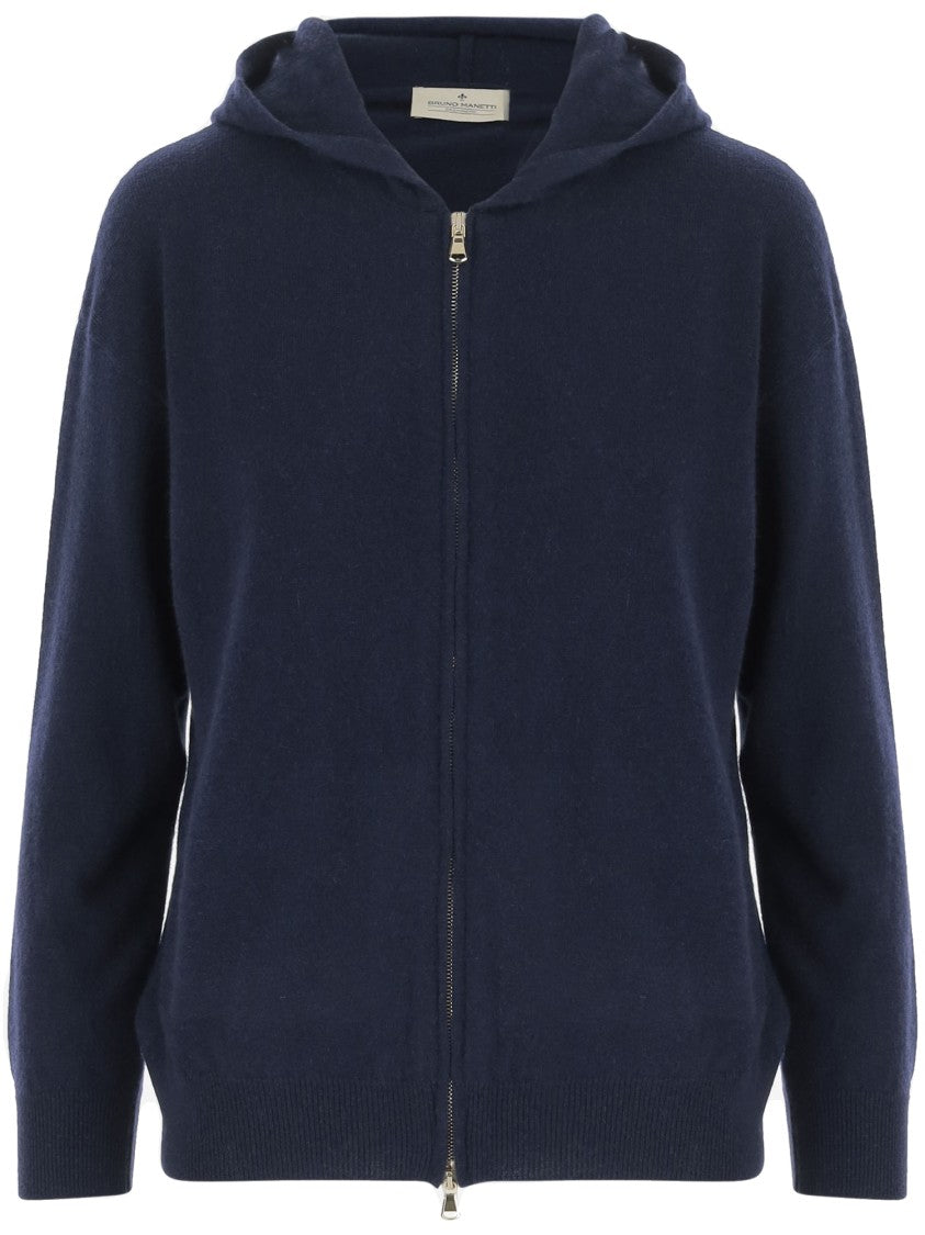 Bruno Manetti Hooded Cashmere Sweatshirt