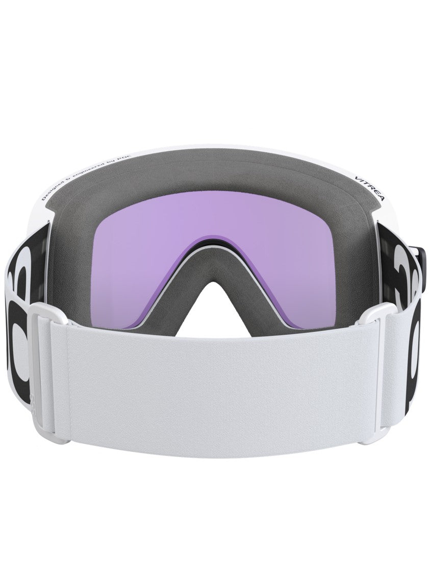 Poc White Vitrea Wide Blue Mirrored Goggle