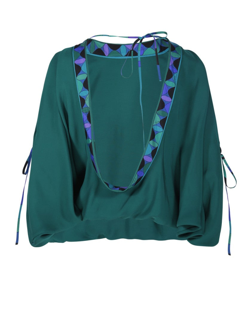 Emilio Pucci Relaxed Silhouette Blouse With Geometric Pattern
