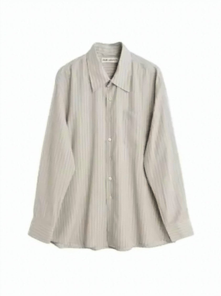 Our Legacy Relaxed-Fit Long-Sleeve Shirt With Vertical Stripe Detail